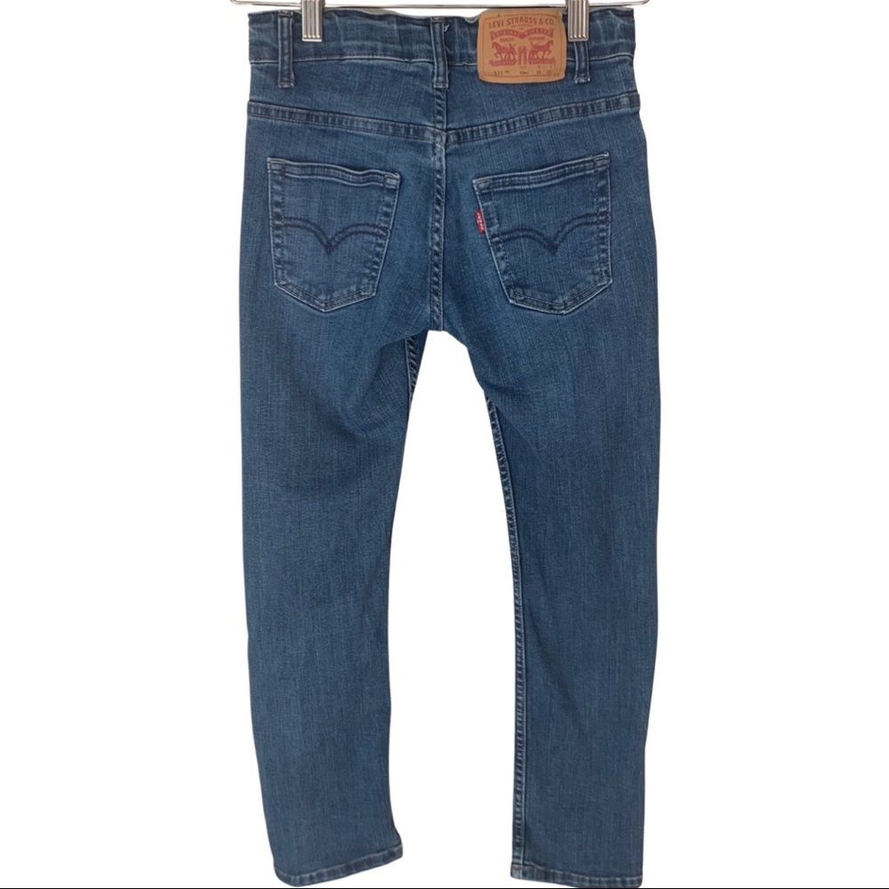 LEVI’S 511 Boys Slim Stretch Straight Leg Jeans Denim Size 10 - Picture 4 of 15